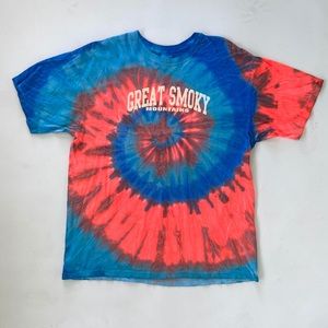 Vintage Tie Dye Great Smoky Mnts TShirt